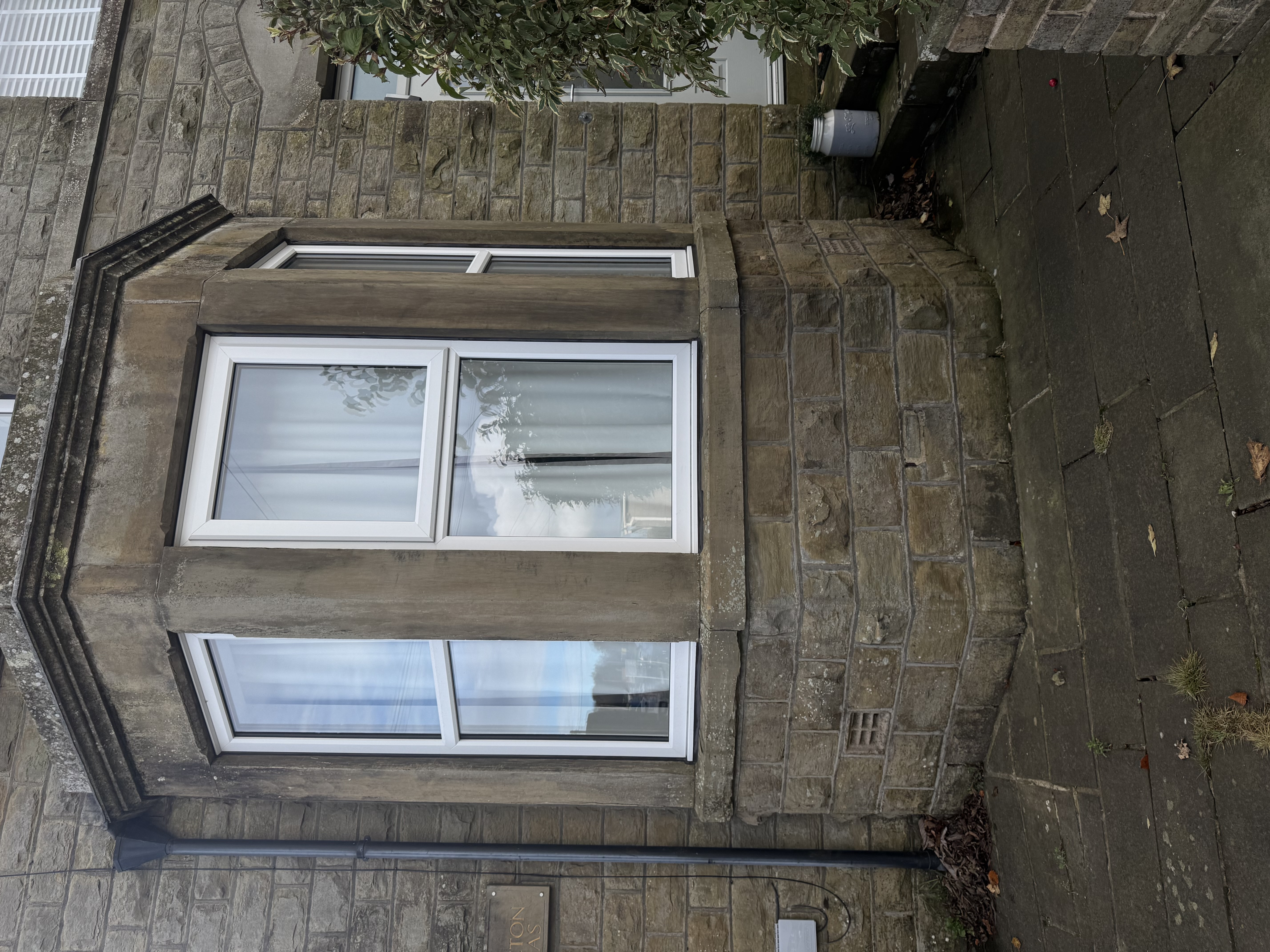 White C70 uPVC bay window