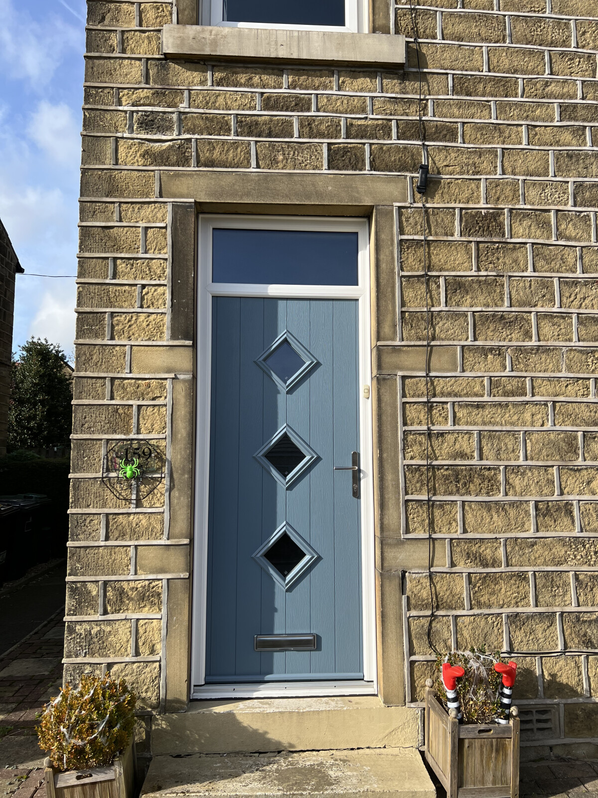 Flint 3 composite door in Midnight Grey