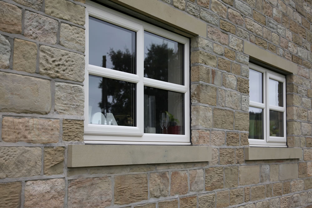 Cream uPVC windows