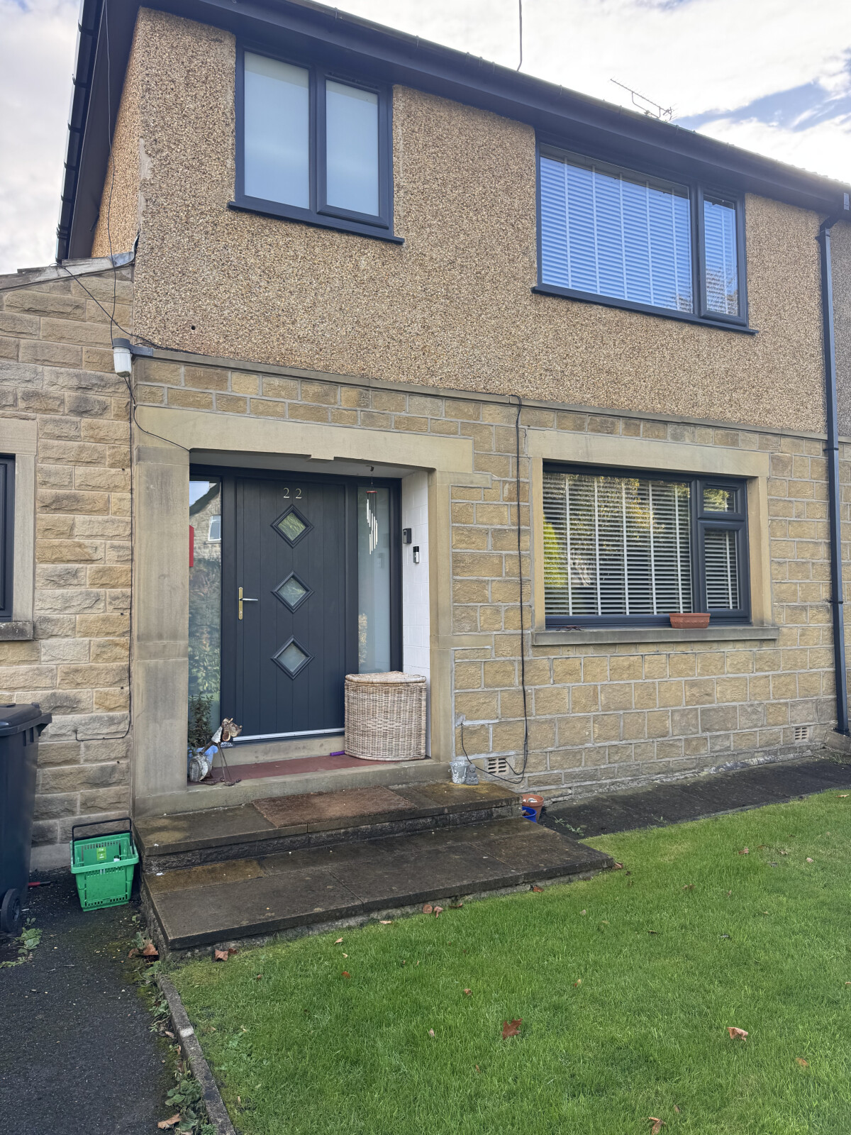 Anthracite Grey uPVC windows with trickle vents